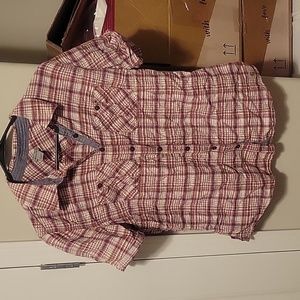 Rose plaid carhartt button up